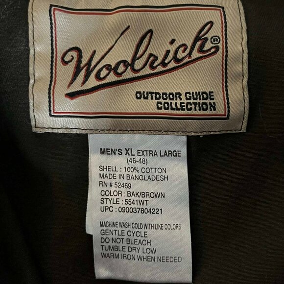 Woolrich Outdoor Guide Collection Olive Green Camping Hunting Shirt Men's XLarge - Picture 4 of 4